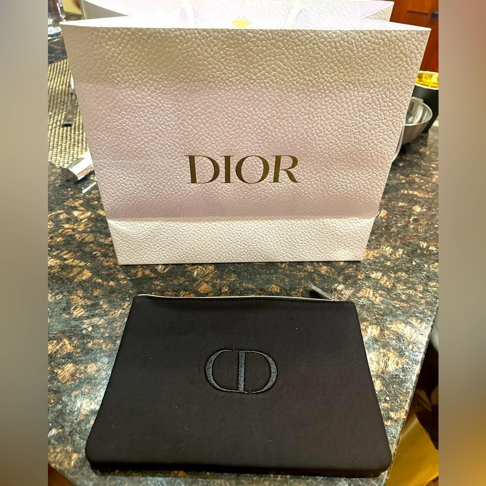 Dior Black Make Up Bag
